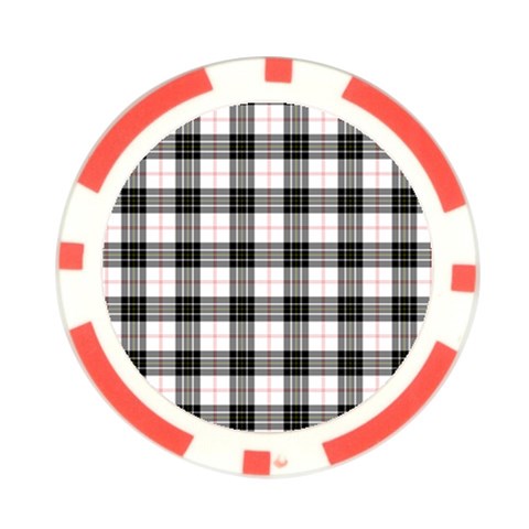 MacPherson Tartan Poker Chip Card Guard from ArtsNow.com Front