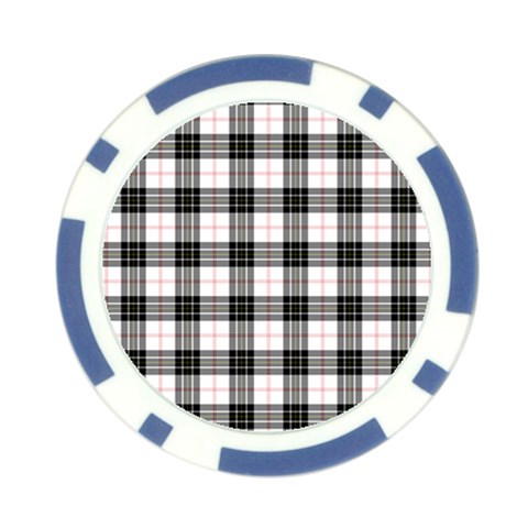 MacPherson Tartan Poker Chip Card Guard from ArtsNow.com Front