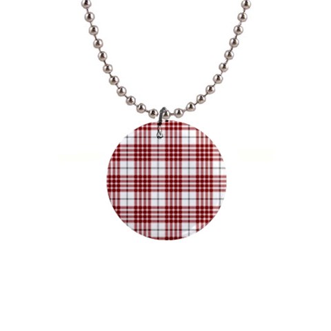 Buchanan Tartan 1  Button Necklace from ArtsNow.com Front