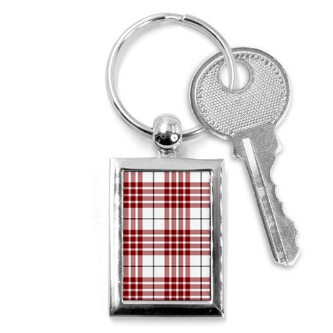 Buchanan Tartan Key Chain (Rectangle) from ArtsNow.com Front