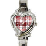 Buchanan Tartan Heart Italian Charm Watch