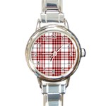 Buchanan Tartan Round Italian Charm Watch