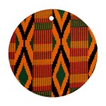 Kente Round Ornament (Two Sides)