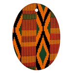 Kente Oval Ornament (Two Sides)