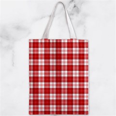 Menzies Tartan Zipper Classic Tote Bag from ArtsNow.com Front