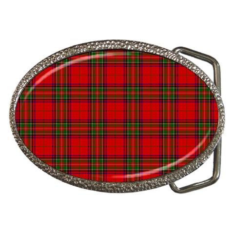 Clan Steward Tartan Belt Buckle from ArtsNow.com Front