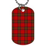 Clan Steward Tartan Dog Tag (One Side)