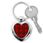 Clan Steward Tartan Key Chain (Heart)