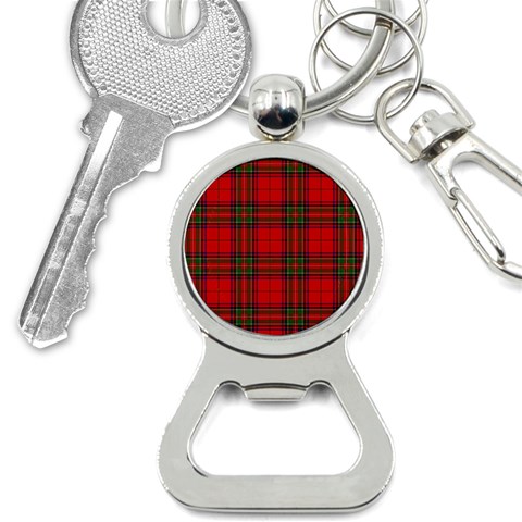 Clan Steward Tartan Bottle Opener Key Chain from ArtsNow.com Front