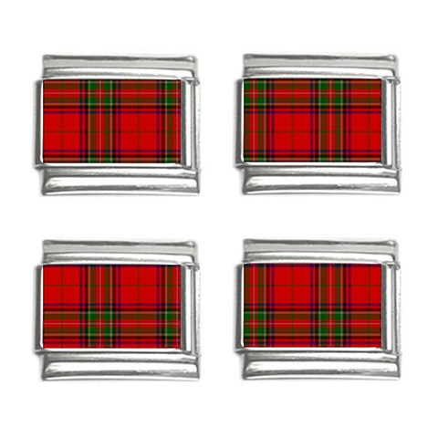 Clan Steward Tartan 9mm Italian Charm (4 pack) from ArtsNow.com Front