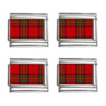 Clan Steward Tartan 9mm Italian Charm (4 pack)