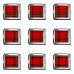 Clan Steward Tartan Mega Link Italian Charm (9 pack)