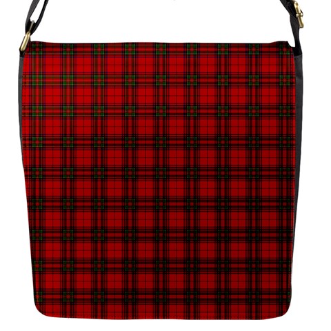 Clan Steward Tartan Flap Closure Messenger Bag (S) from ArtsNow.com Front