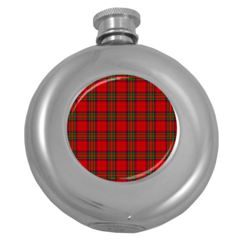 Clan Steward Tartan Hip Flask (5 oz) from ArtsNow.com Front