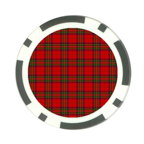 Clan Steward Tartan Poker Chip Card Guard from ArtsNow.com Front