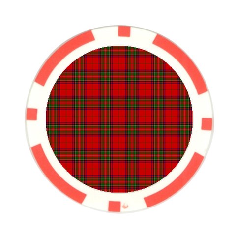 Clan Steward Tartan Poker Chip Card Guard (10 pack) from ArtsNow.com Front