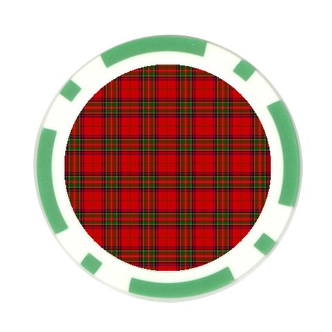 Clan Steward Tartan Poker Chip Card Guard (10 pack) from ArtsNow.com Front