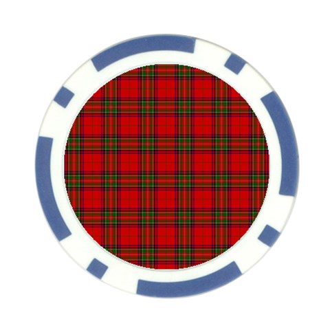 Clan Steward Tartan Poker Chip Card Guard (10 pack) from ArtsNow.com Front