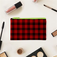 Brodie Tartan Canvas Cosmetic Bag (XS) from ArtsNow.com Front