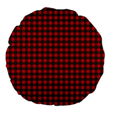 Chisholm Tartan Large 18  Premium Round Cushion from ArtsNow.com Front