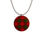 Comyn Tartan 1  Button Necklace