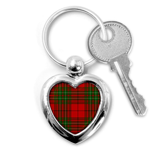 Comyn Tartan Key Chain (Heart) from ArtsNow.com Front