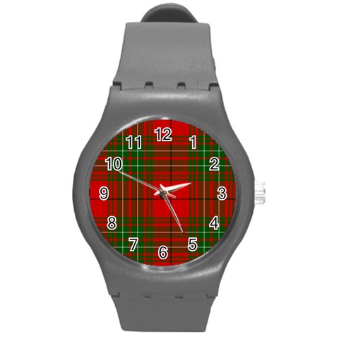 Comyn Tartan Round Plastic Sport Watch (M) from ArtsNow.com Front