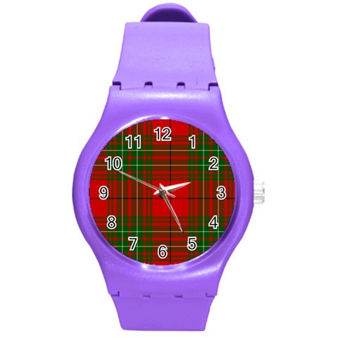 Comyn Tartan Round Plastic Sport Watch (M) from ArtsNow.com Front