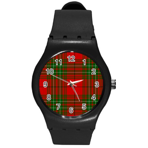 Comyn Tartan Round Plastic Sport Watch (M) from ArtsNow.com Front