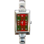 Comyn Tartan Rectangle Italian Charm Watch