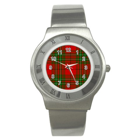 Comyn Tartan Stainless Steel Watch from ArtsNow.com Front