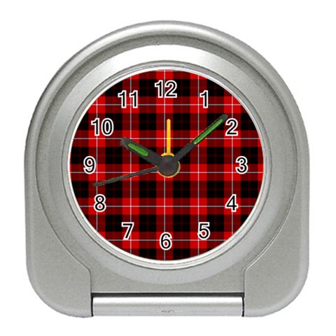 Cunningham Tartan Desk Alarm Clock from ArtsNow.com Front