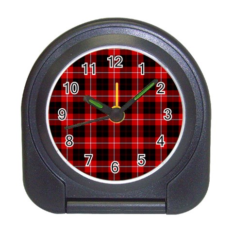 Cunningham Tartan Desk Alarm Clock from ArtsNow.com Front