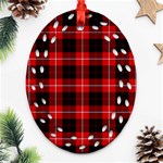 Cunningham Tartan Ornament (Bell) Ornament (Oval Filigree)