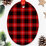 Cunningham Tartan Oval Ornament (Two Sides)