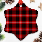 Cunningham Tartan Snowflake Ornament (Two Sides)