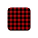 Cunningham Tartan Rubber Square Coaster (4 pack)