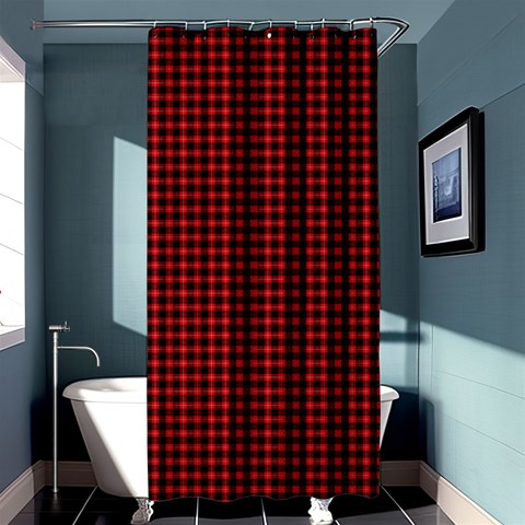 Cunningham Tartan Shower Curtain 36  x 72  (Stall) from ArtsNow.com Curtain(36 X72 ) - 33.26 x66.24  Curtain(36 X72 )