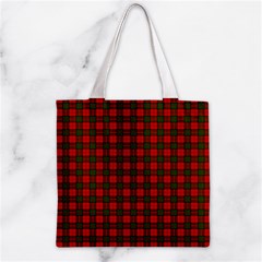 Dunbar Tartan Zipper Grocery Tote Bag from ArtsNow.com Front