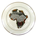 Mudflower swirl Porcelain Plate