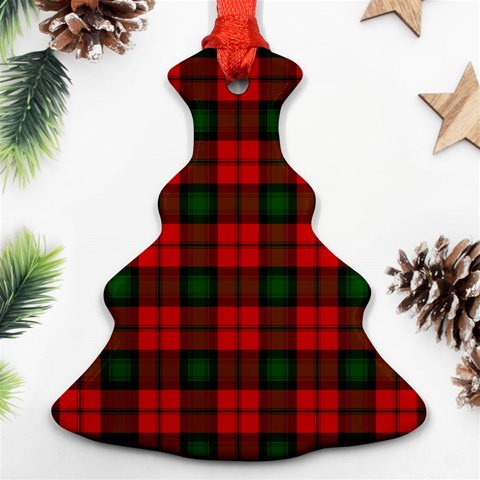 Kerr Tartan Christmas Tree Ornament (Two Sides) from ArtsNow.com Front