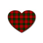 Kerr Tartan Rubber Coaster (Heart)