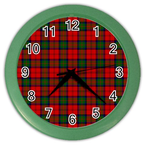 MacDuff Tartan Color Wall Clock from ArtsNow.com Front