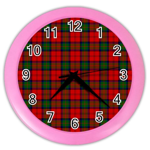 MacDuff Tartan Color Wall Clock from ArtsNow.com Front