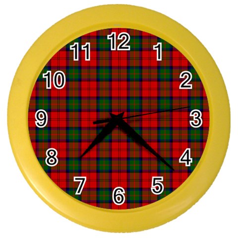 MacDuff Tartan Color Wall Clock from ArtsNow.com Front