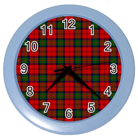 MacDuff Tartan Color Wall Clock from ArtsNow.com Front