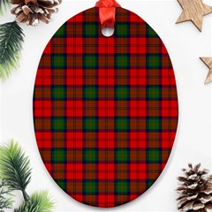 MacDuff Tartan Oval Ornament (Two Sides) from ArtsNow.com Front