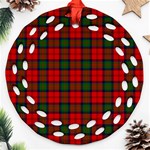 MacDuff Tartan Ornament (Round Filigree)