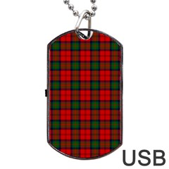 MacDuff Tartan Dog Tag USB Flash (Two Sides) from ArtsNow.com Front