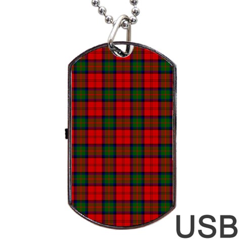 MacDuff Tartan Dog Tag USB Flash (Two Sides) from ArtsNow.com Back